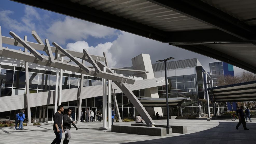 Views Of The Googleplex Campus As Google Inc. Brings Ultra-Fast Internet Access To San Francisco 
