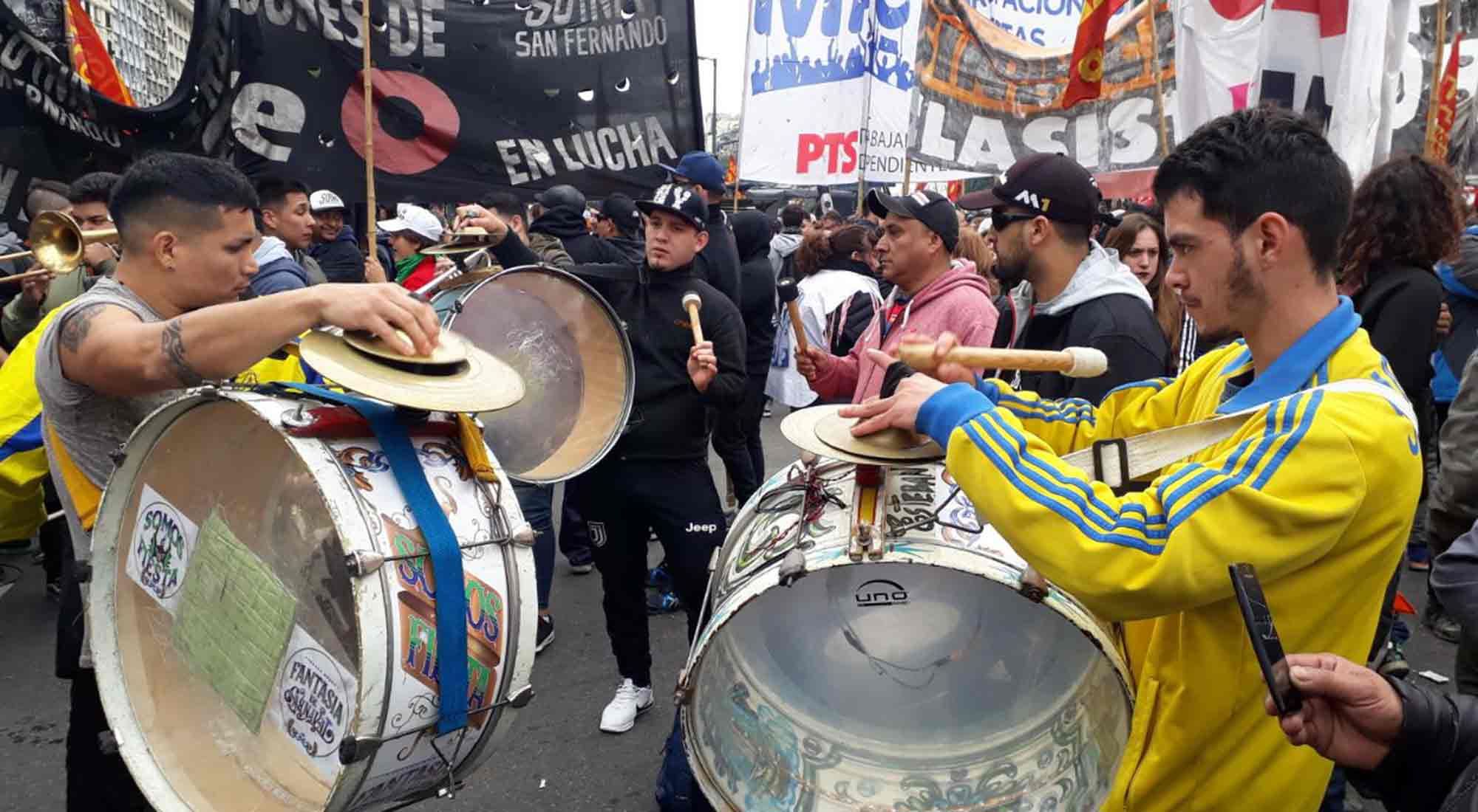 Manifestaciones en el marco del paro nacional contra la política económica del gobierno