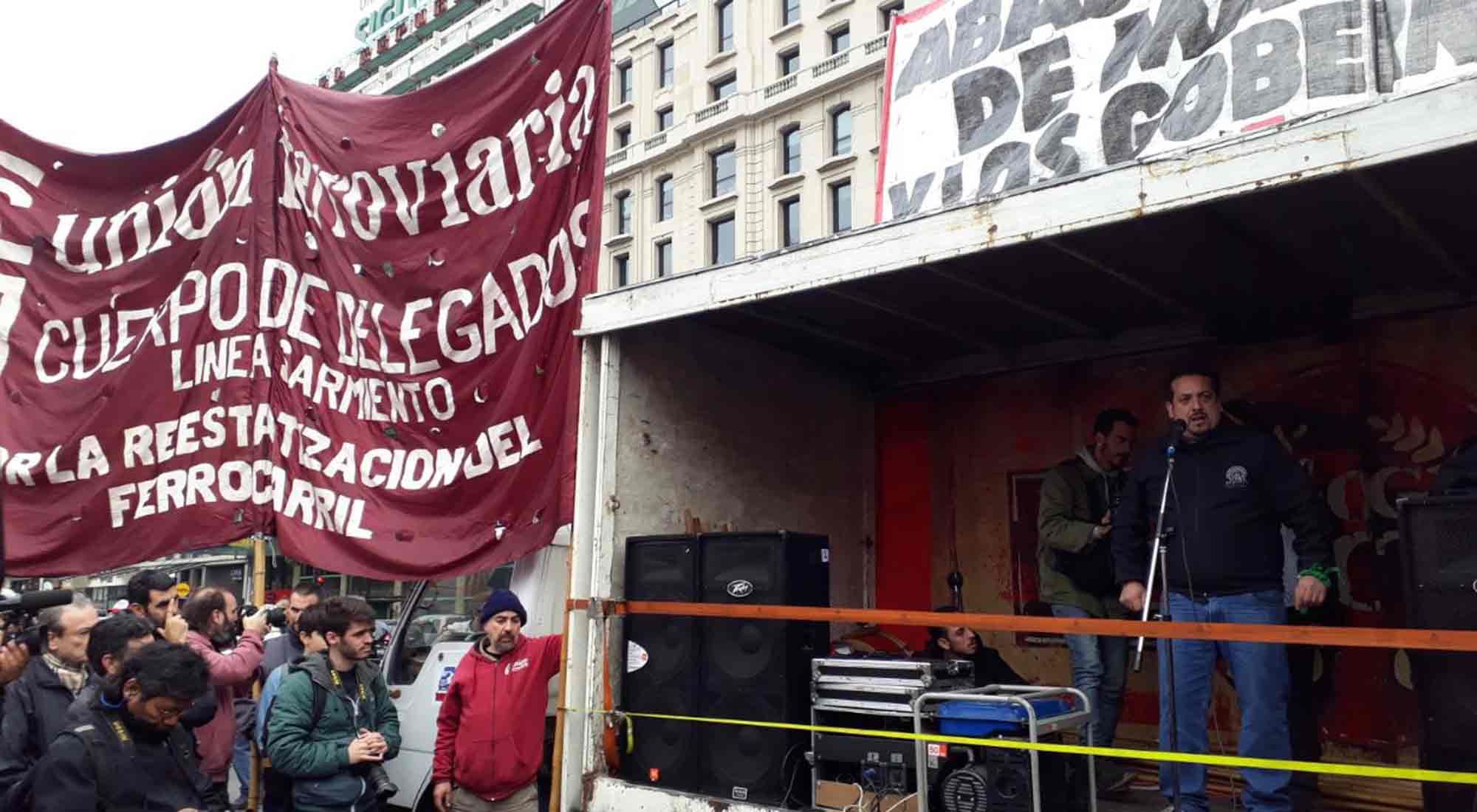 Manifestaciones en el marco del paro nacional contra la política económica del gobierno