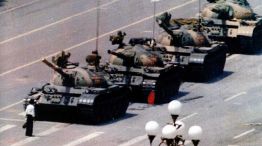 Histórica imagen de la plaza Tiananmen.