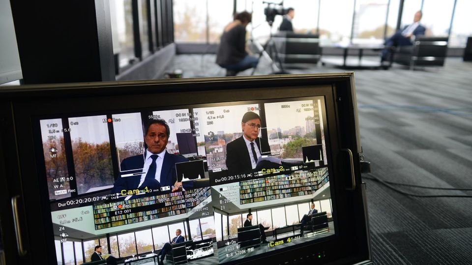 Daniel Scioli, en la entrevista con Jorge Fontevecchia.