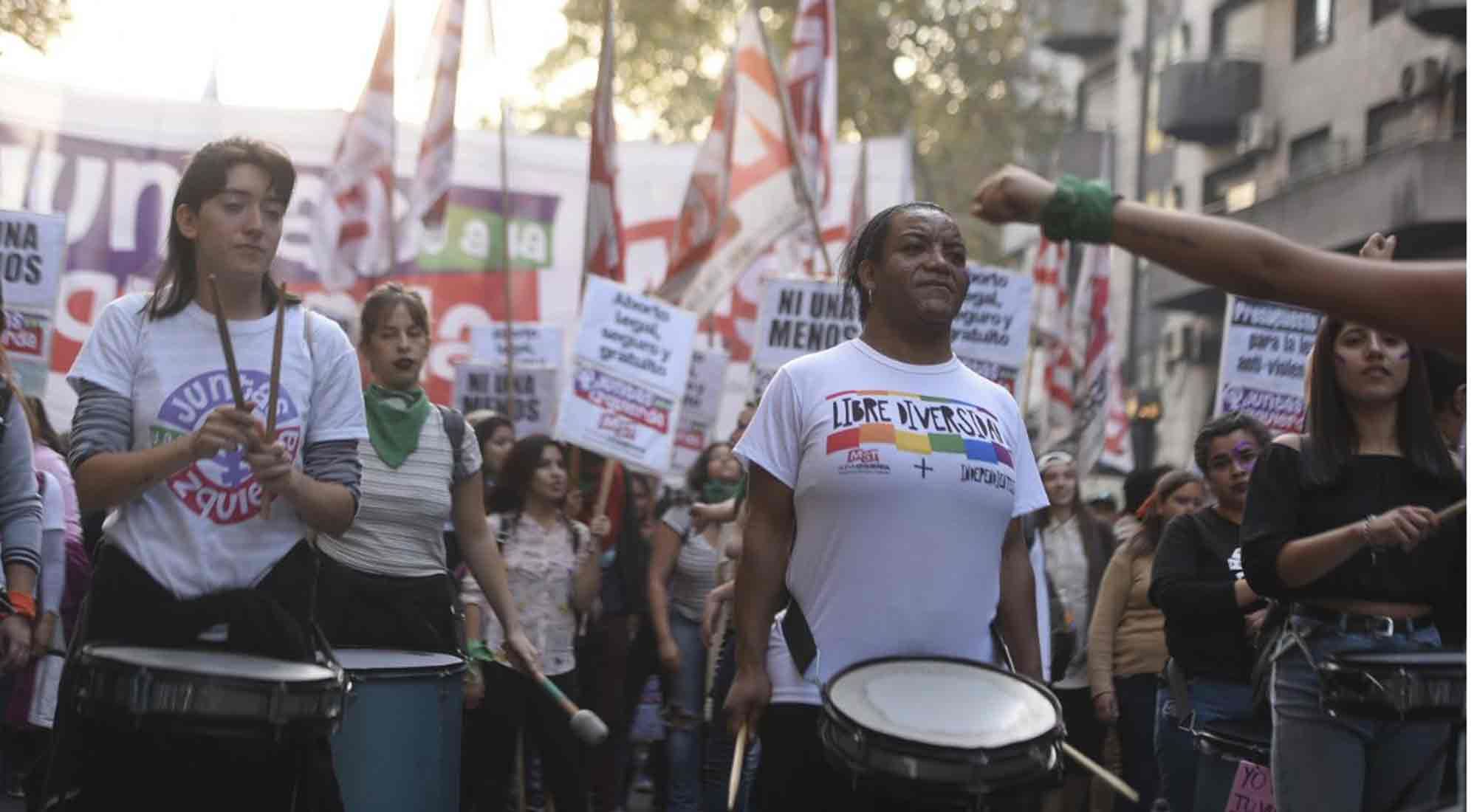 Marcha al Congreso Nacional contra la violencia machista