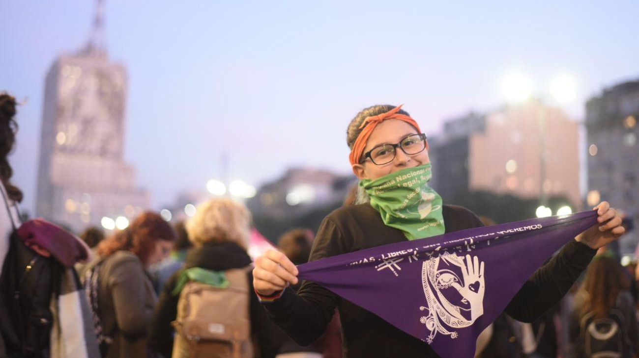 Ni una menos. Miles de mujeres marcharon en Buenos Aires contra la violencia machista.