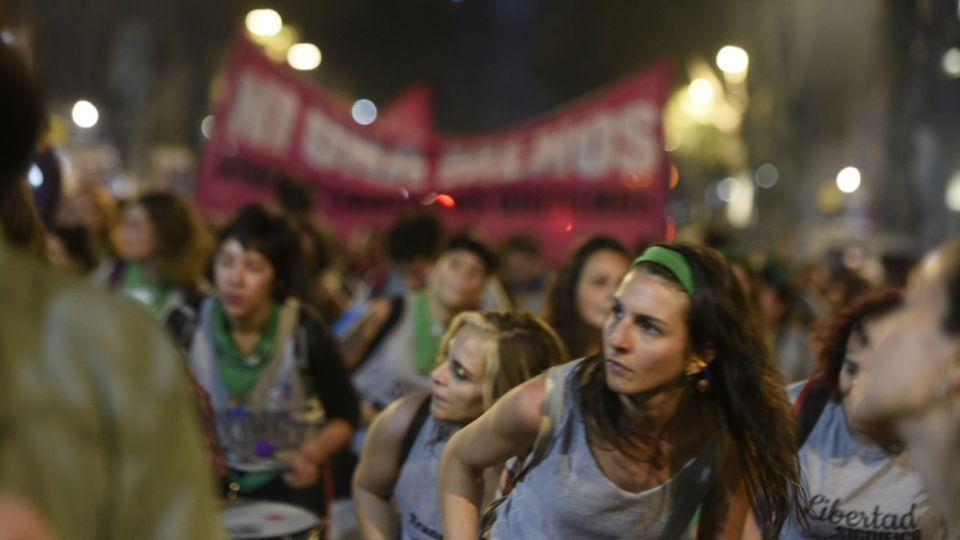 Ni una menos. Miles de mujeres marcharon en Buenos Aires contra la violencia machista.