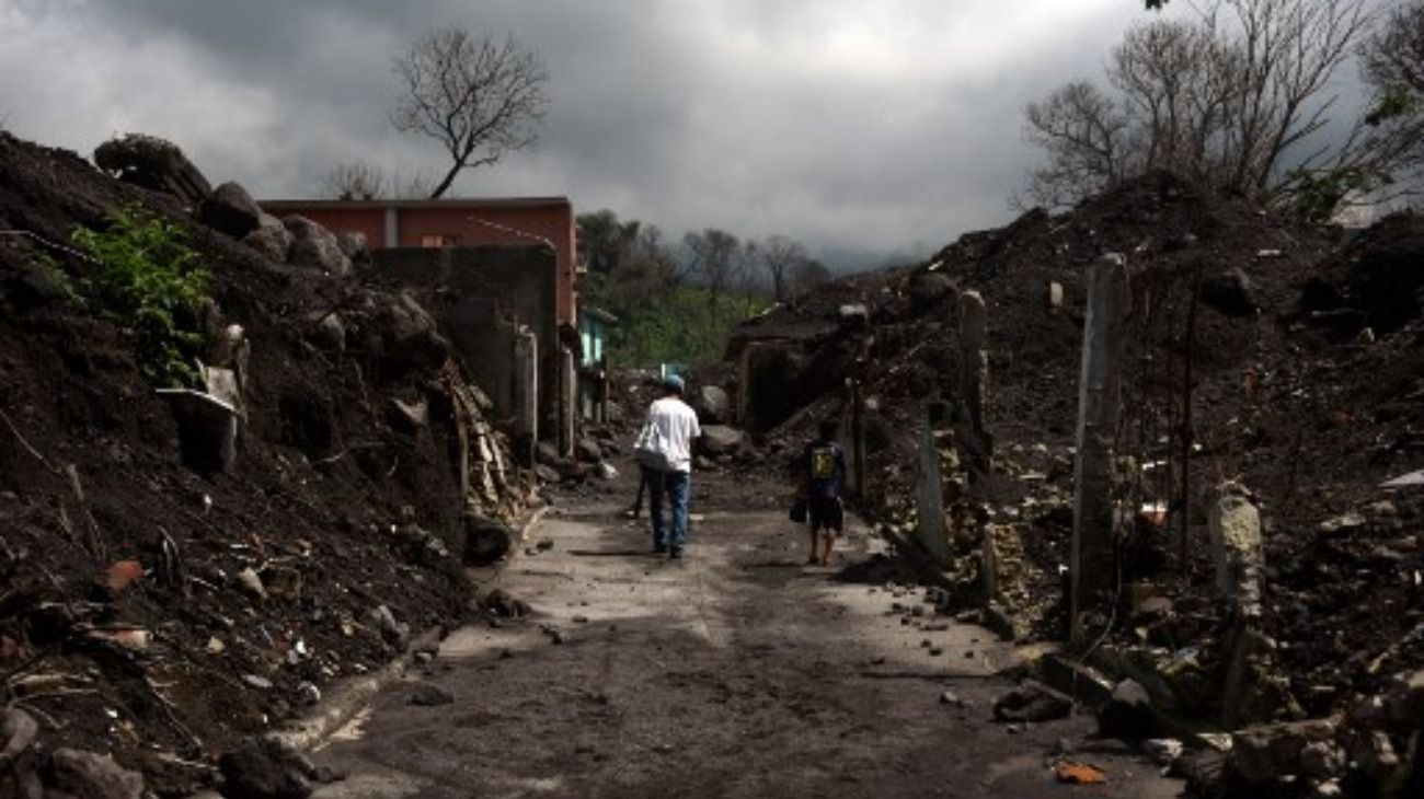 Un año después, así está la zona devastada por la erupción del volcán de Fuego en Guatemala.