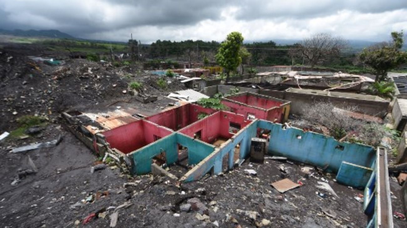 Un año después, así está la zona devastada por la erupción del volcán de Fuego en Guatemala.