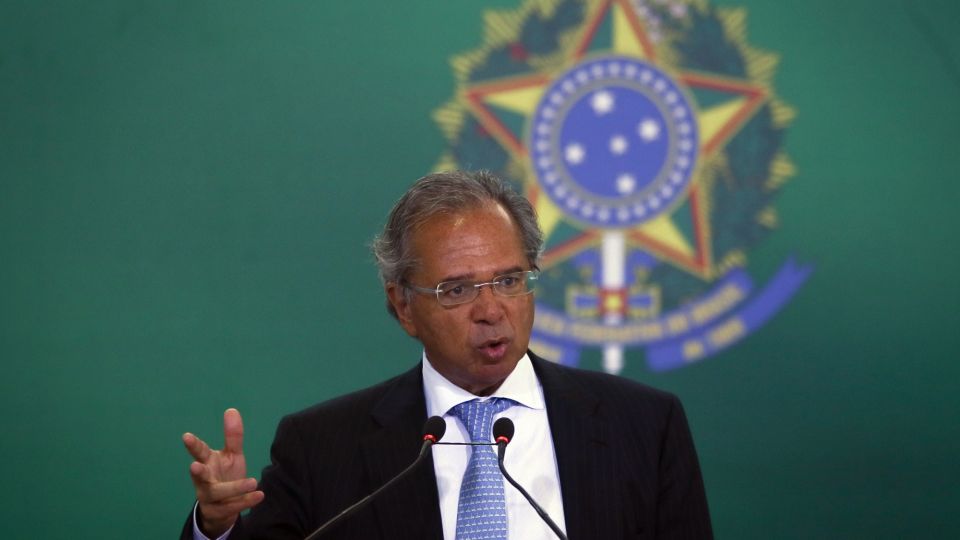 President Bolsonaro And Economy Minister Guedes Inaugurate New Bank Leaders