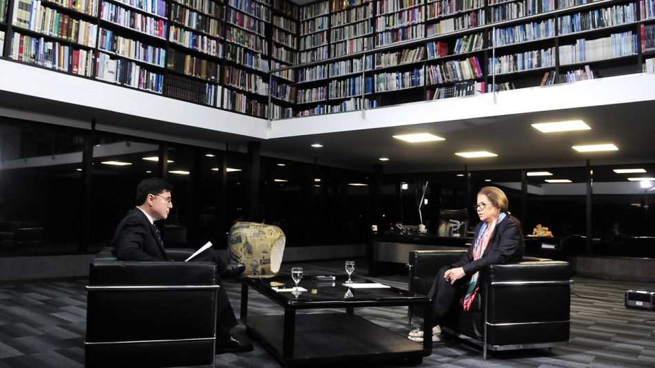 Graciela Camaño, en la entrevista con Jorge Fontevecchia.