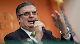 Mexico's Foreign Minister Marcelo Ebrard Holds News Conference As Talks With U.S Begin 