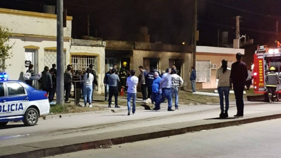 Incendio en Villa María.