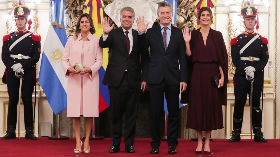 Mauricio Macri e Iván Duque