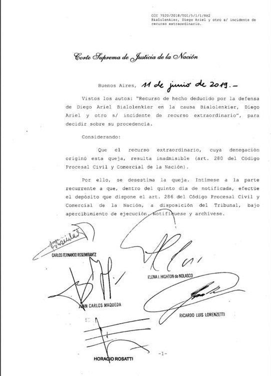 Corte Suprema Debora Perez Volpin