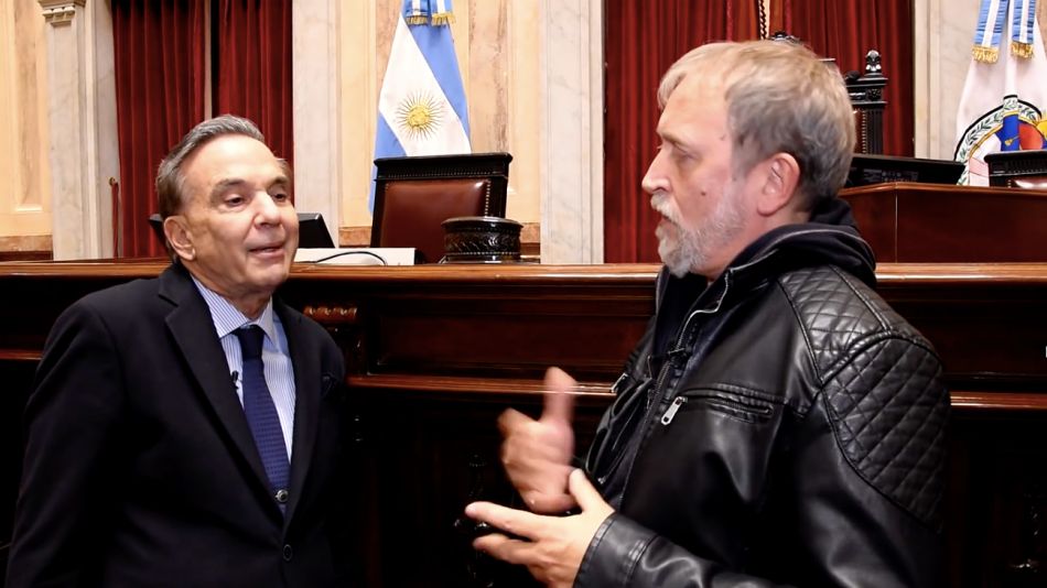 Pichetto, al hablar hace 40 días desde el Senado.