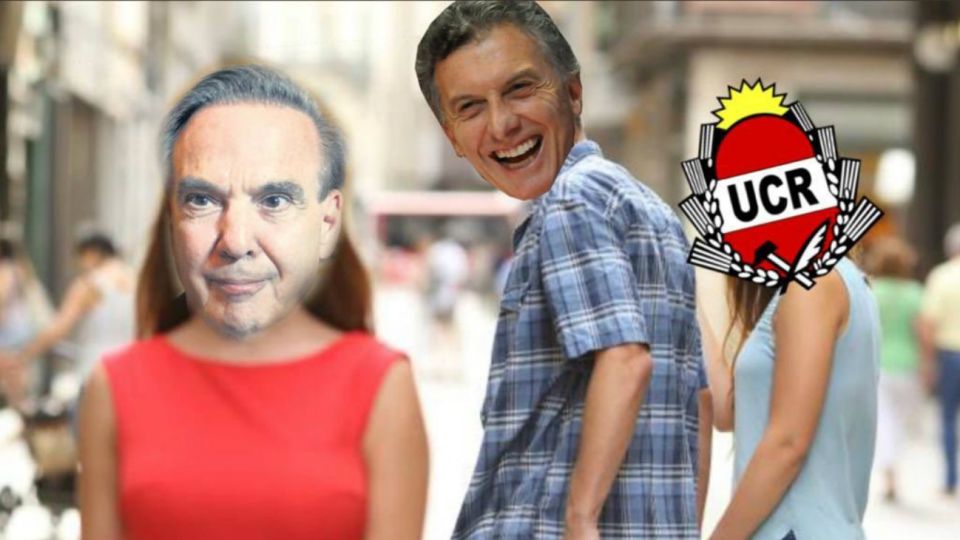 La "traición amorosa" de Macri para la UCR por elegir a Pichetto, uno de los ejes de los memes.