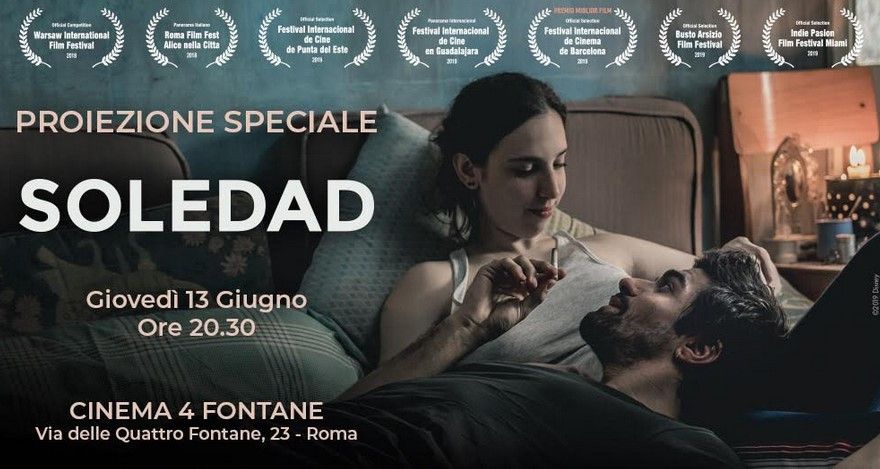 Afiche italiano de "Soledad", la ópera prima de Agustina Macri. 