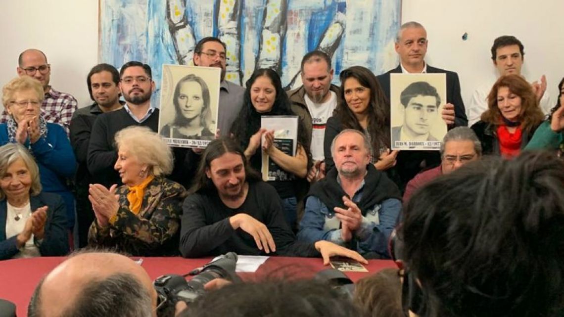 Grandchild number 130, Javier Matías Darroux (front row, centre).