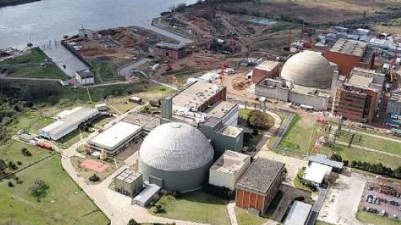 La central nuclear Atucha.