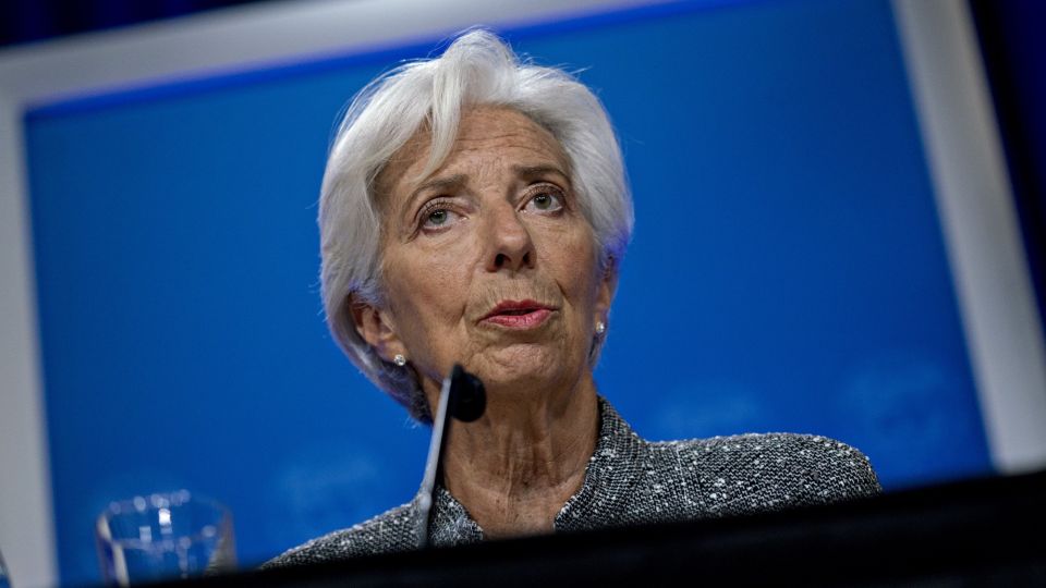 IMF's Lagarde Holds News Conference On Annual Review Of U.S. Economy