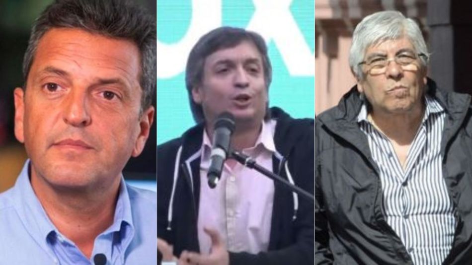 Sergio Massa, Máximo Kirchner, Hugo Moyano