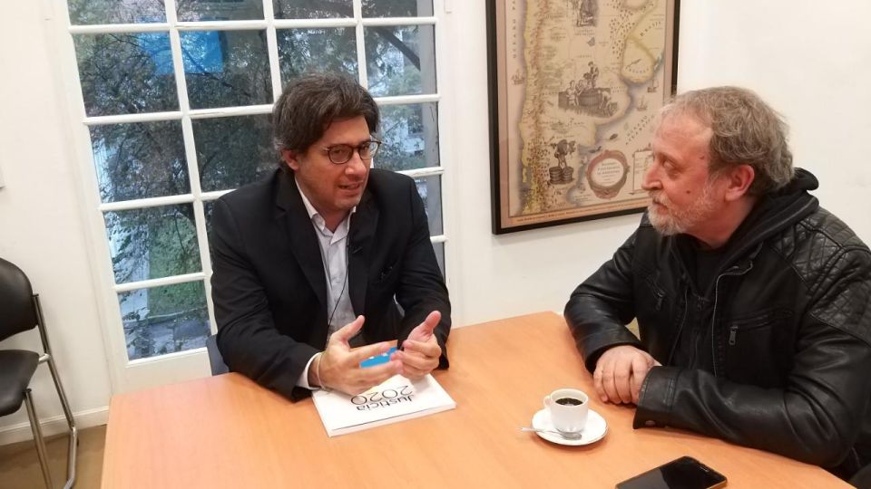 Garavano con Edi Zunino
