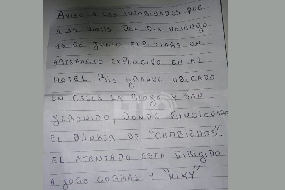 La primer parte de la amenaza de bomba en el búnker de Cambiemos en Santa Fe