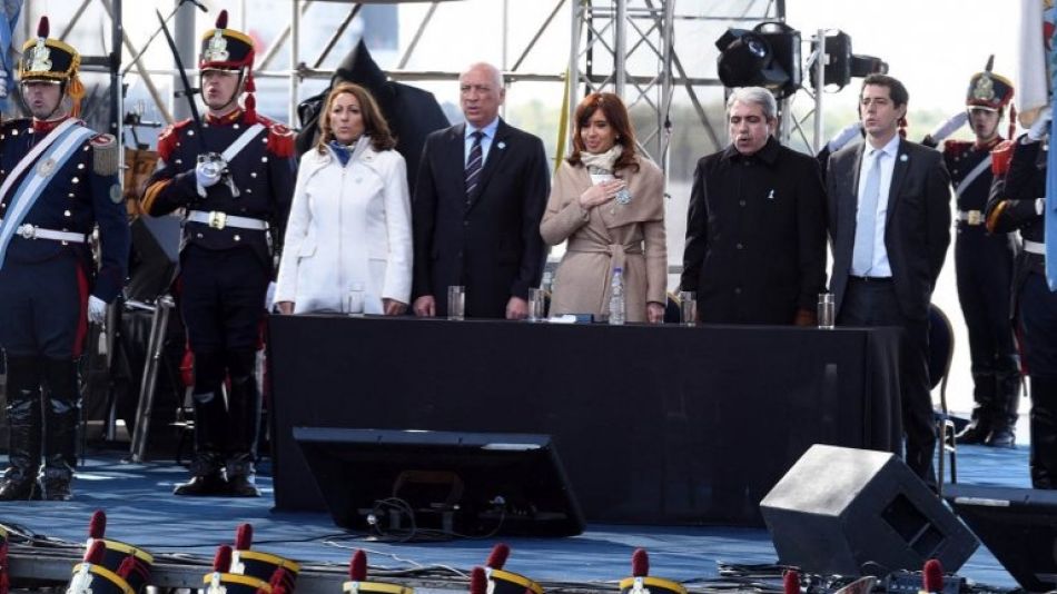 Cristina Kirchner en Rosario, junto a Bonfatti