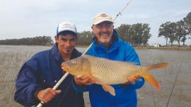 El ámbito donde buscamos las carpas es diametralmente opuesto al del pejerrey.