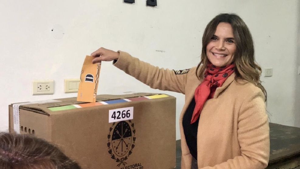 Amala Granata en la votación de Santa Fe.