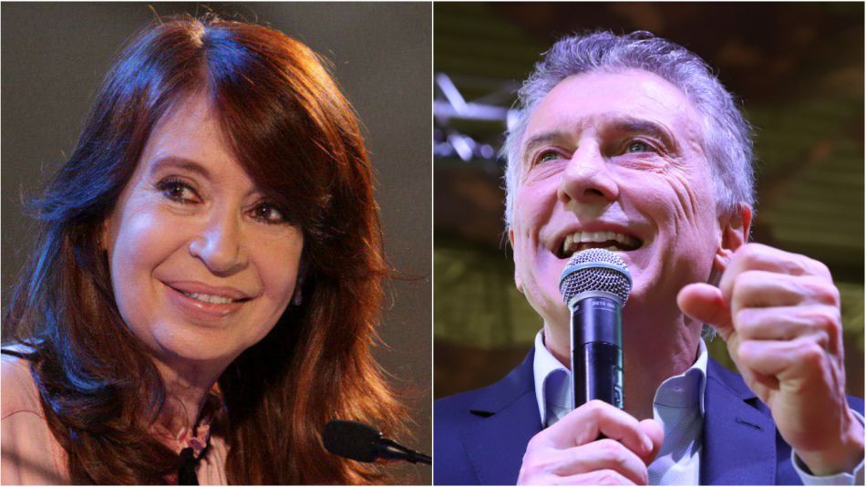 Cristina Kirchner y Mauricio Macri.