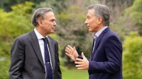 El presidente Mauricio Macri junto al senador Miguel Angel Pichetto en la quinta de Olivos.