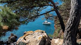 La playa de Port Pelegrí, en Calella de Palafrugell.