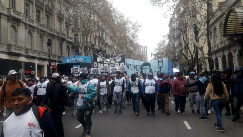 Movimiento Teresa Rodriguez, en la marcha.