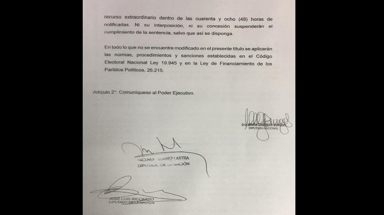 Proyecto para reformar el artículo 19 de la Ley N° 26.571 de Partidos Políticos que regula las Primarias Abiertas, Simultáneas y Obligatorias.