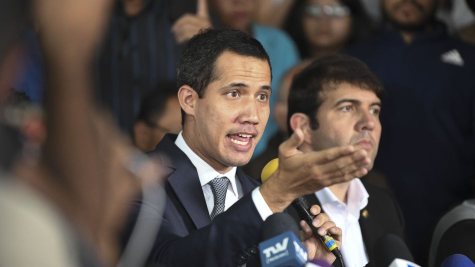 National Assembly President Juan Guaido Holds Press Conference Following Failed Uprising