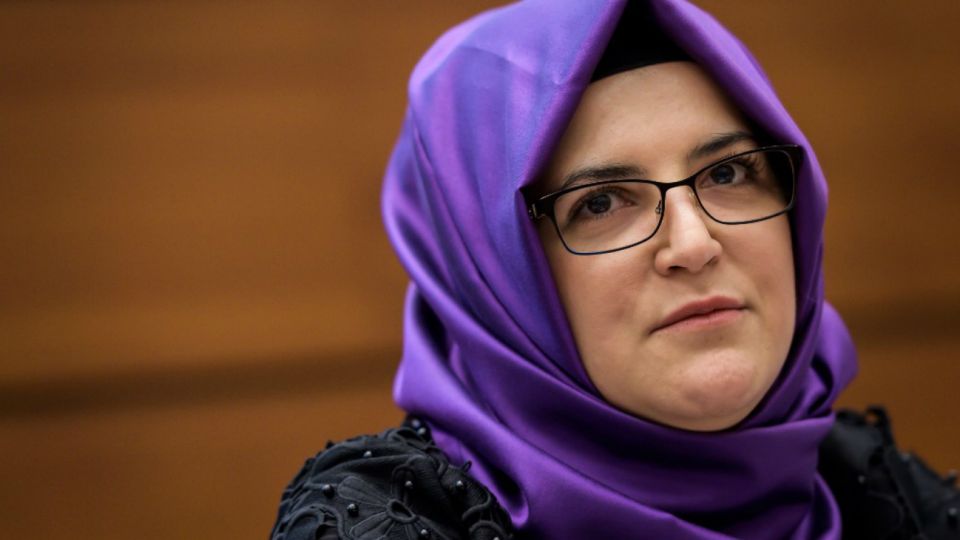 Hatice Cengiz, novia del asesinado periodista y disidente saudita Jamal Khashoggi