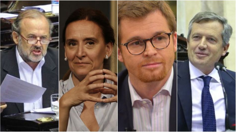 Eduardo Amadeo, Gabriela Michetti, Nicolás Massot y Emilio Monzó.