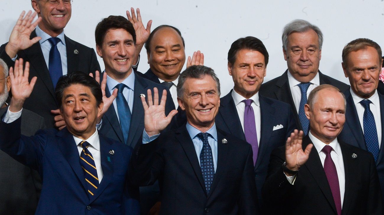 Maurico Macri en la Cumbre del G20 en Japón se reunión con Donald Trump, se sacó la foto familiar y también se reunió con el presidente de Chile, Sebastián Piñera; el presidente del Gobierno español, Pedro Sánchez; y el canciller mexicano, Marcelo Ebrard.