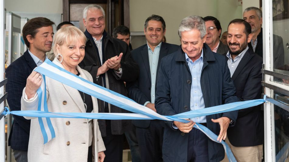 Ibarra y Giudici, durante la apertura.