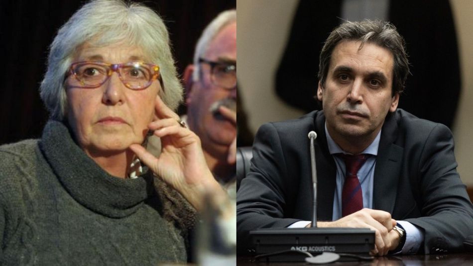 La ex jueza y presidenta de Justicia Legítima, María Laura Garrigós de Rébori, y el juez Alejo Ramos Padilla.