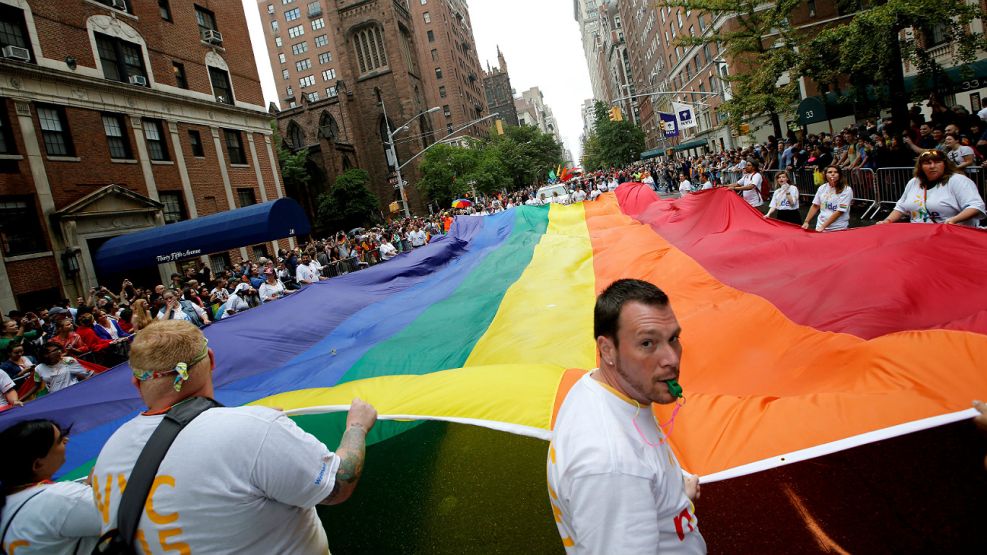 Imágenes de la marcha del orgullo gay. Nueva York.
