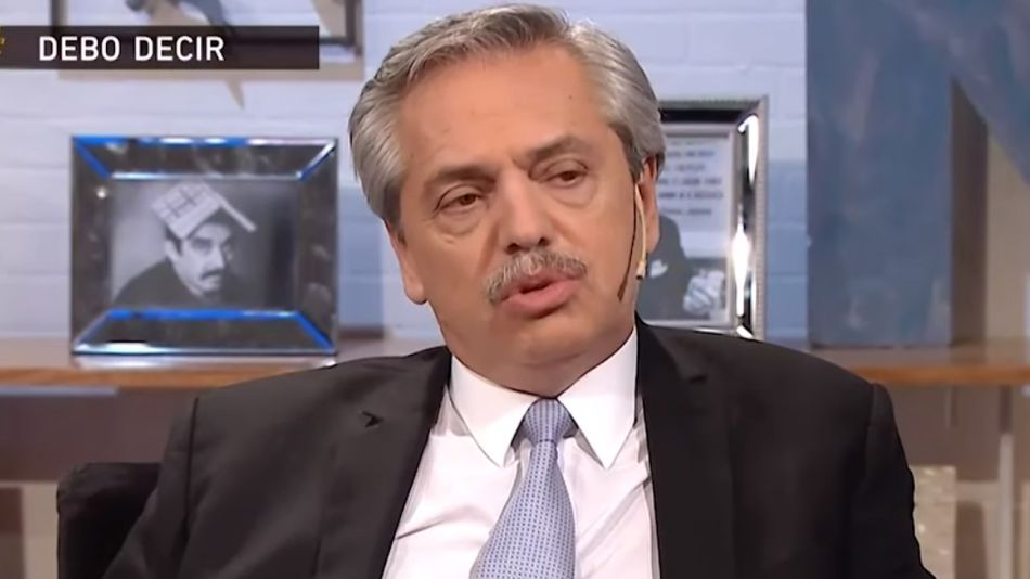 Alberto Fernández en "Debo decir" (América TV)