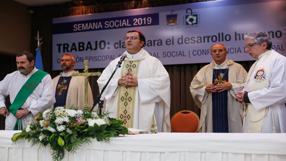 Misa celebrada durante la Semana Social 2019 bajo el lema: "Trabajo: clave para el desarrollo humano integral".