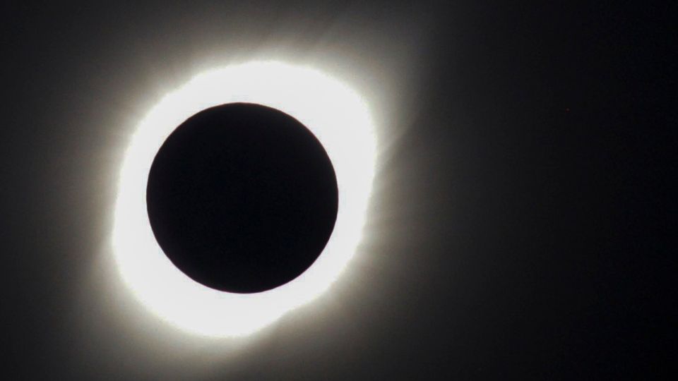 El eclipse solar que se vio en Argentina.