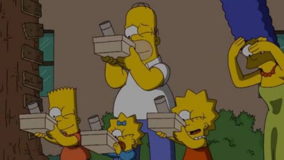 Como ocurre habitualmente, los personajes de Los Simpson fueron de los elegidos para los memes sobre el eclipse solar de este 2 de julio.