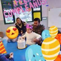 Cubero le celebró los 5 años a Sienna con Mica Viciconte mientras Nicole está en Maimi