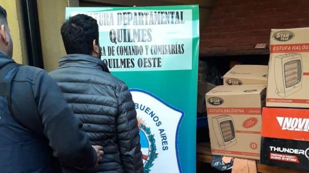 Los allanamientos en Quilmes permitieron encontrar gran parte de las estufas robadas.