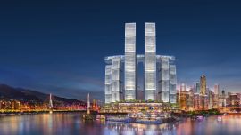 La apariencia de la ciudad china de Chongqing cambiará radicalmente a partir de este edificio horizontal.