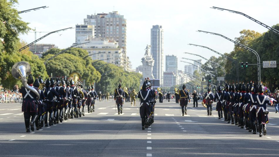 Desfile militar del 9 de Julio.
