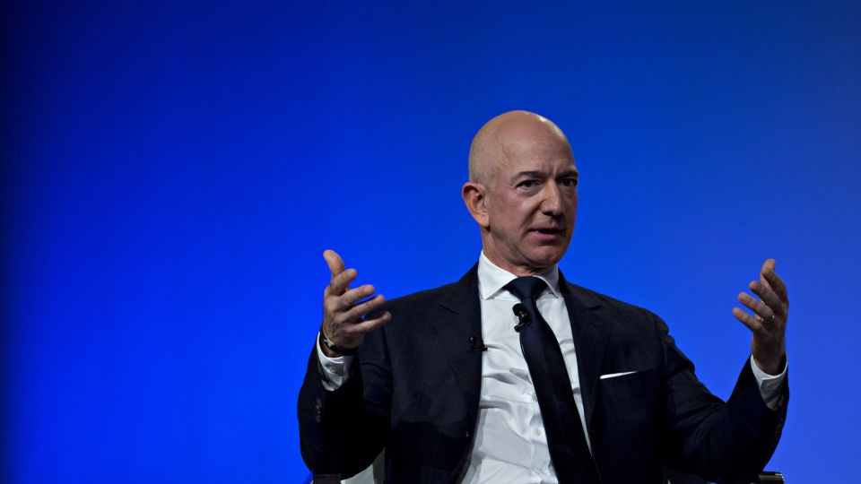 Amazon CEO Jeff Bezos Speaks At Air Force Association Air, Space & Cyber Conference