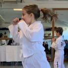 Antonia Macri practicando Taekwondo